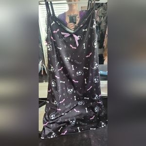 Skull and bat kawaii slip dress